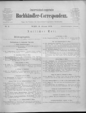 Oesterreichische Buchhändler-Correspondenz