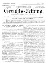 Allgemeine Österreichische Gerichtszeitung