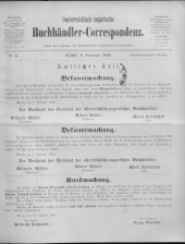 Oesterreichische Buchhändler-Correspondenz