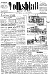 Volksblatt für Stadt und Land