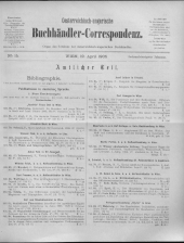 Oesterreichische Buchhändler-Correspondenz