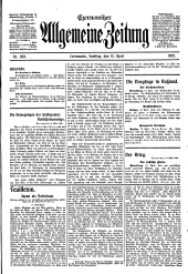 Czernowitzer Allgemeine Zeitung