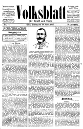 Volksblatt für Stadt und Land