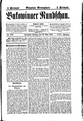 Bukowinaer Rundschau
