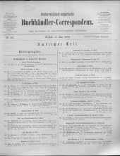 Oesterreichische Buchhändler-Correspondenz