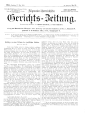 Allgemeine Österreichische Gerichtszeitung