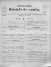 Oesterreichische Buchhändler-Correspondenz