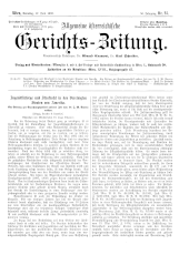 Allgemeine Österreichische Gerichtszeitung