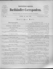 Oesterreichische Buchhändler-Correspondenz