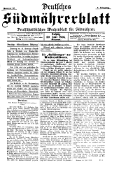 Deutsches Südmährerblatt