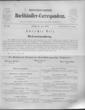 Oesterreichische Buchhändler-Correspondenz