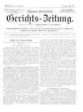 Allgemeine Österreichische Gerichtszeitung