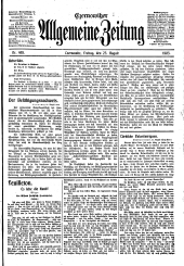 Czernowitzer Allgemeine Zeitung