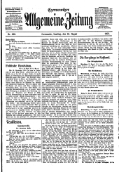 Czernowitzer Allgemeine Zeitung