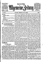 Czernowitzer Allgemeine Zeitung