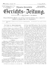 Allgemeine Österreichische Gerichtszeitung