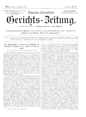 Allgemeine Österreichische Gerichtszeitung