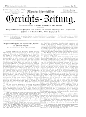 Allgemeine Österreichische Gerichtszeitung