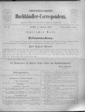 Oesterreichische Buchhändler-Correspondenz