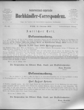 Oesterreichische Buchhändler-Correspondenz