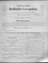 Oesterreichische Buchhändler-Correspondenz