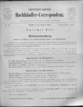 Oesterreichische Buchhändler-Correspondenz