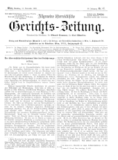 Allgemeine Österreichische Gerichtszeitung