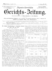 Allgemeine Österreichische Gerichtszeitung