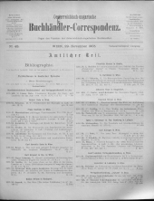 Oesterreichische Buchhändler-Correspondenz