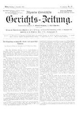 Allgemeine Österreichische Gerichtszeitung