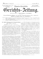 Allgemeine Österreichische Gerichtszeitung