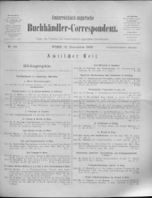 Oesterreichische Buchhändler-Correspondenz