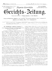 Allgemeine Österreichische Gerichtszeitung