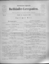 Oesterreichische Buchhändler-Correspondenz