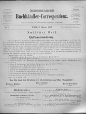 Oesterreichische Buchhändler-Correspondenz