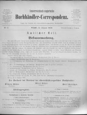 Oesterreichische Buchhändler-Correspondenz