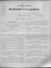 Oesterreichische Buchhändler-Correspondenz