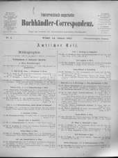 Oesterreichische Buchhändler-Correspondenz