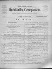 Oesterreichische Buchhändler-Correspondenz