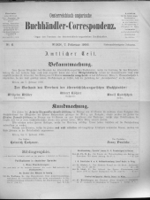 Oesterreichische Buchhändler-Correspondenz