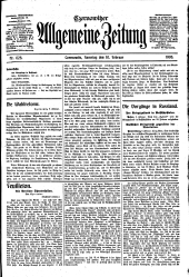 Czernowitzer Allgemeine Zeitung