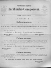 Oesterreichische Buchhändler-Correspondenz