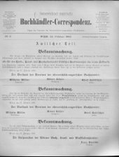 Oesterreichische Buchhändler-Correspondenz