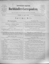 Oesterreichische Buchhändler-Correspondenz