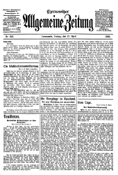 Czernowitzer Allgemeine Zeitung