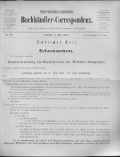 Oesterreichische Buchhändler-Correspondenz