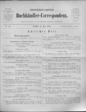 Oesterreichische Buchhändler-Correspondenz