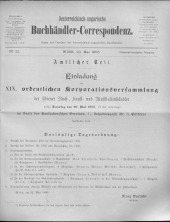 Oesterreichische Buchhändler-Correspondenz