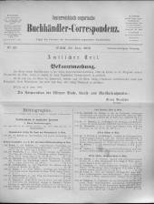 Oesterreichische Buchhändler-Correspondenz