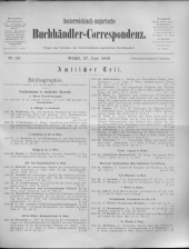 Oesterreichische Buchhändler-Correspondenz